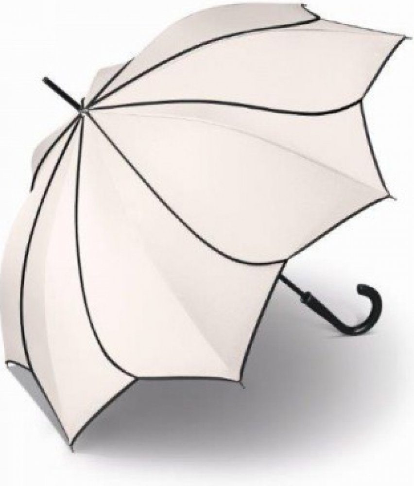 Pierre Cardin Sunflower vystřelovací deštník černo bílý | Srovnanicen.cz