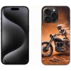 Pouzdro a kryt na mobilní telefon Apple mmCase Gelové iPhone 15 Pro Max - kostra na motorce