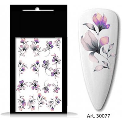BIO nails vodolepka 30077 květy – Zboží Mobilmania