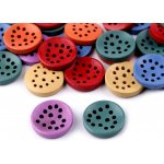 Knoflík 20mm dřevěný k vyšití MIX – Zboží Dáma