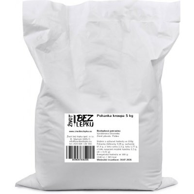 Život bez lepku Pohanka kroupa 5 kg – Zbozi.Blesk.cz