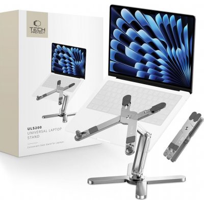 TECH-PROTECT ULS200 Universal Laptop Stand Silver (stolní polohovatelný stojan na notebook, MacBook) – Zboží Živě