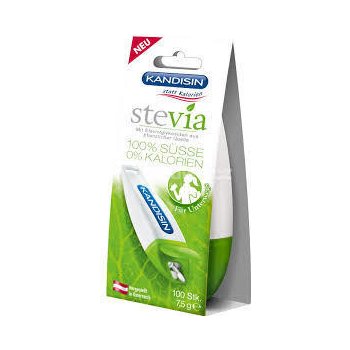 Kandisin Stevia dávkovač přír.sl.na cesty 100 tbl.