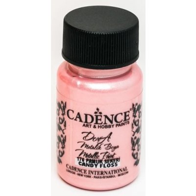Cadence akrylové barvy Dora Metallic růžová 50 ml – Sleviste.cz