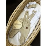 Bavlněná souprava Gentleman 3D, body polodupačky s láclem čepička béžová/bílá – Zboží Dáma