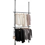 Wenko Herkules stojan na oblečení černá 120 cm 300 cm 11 cm – Sleviste.cz