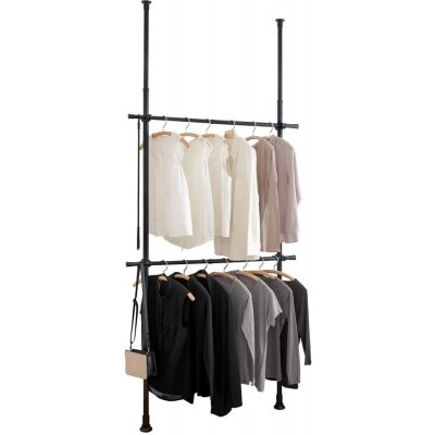 Wenko Herkules stojan na oblečení černá 120 cm 300 cm 11 cm – Sleviste.cz