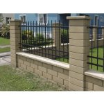 Betonový plot Simple Block plotová stříška ZDS 200 20 x 28 x 5,5 cm průběžná okrová – Zboží Mobilmania