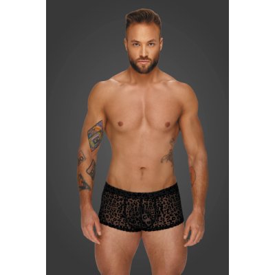 Noir Handmade H072 Leopard Flock Short-Shorts