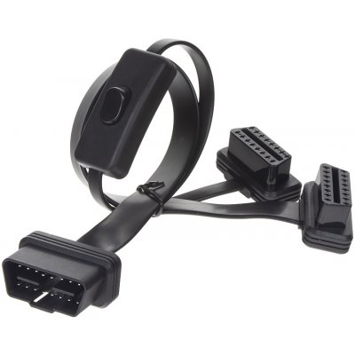 OBD07 Konektor OBD2 odbočka 1 samec / 2 samice / 1x vypínač – Zboží Živě