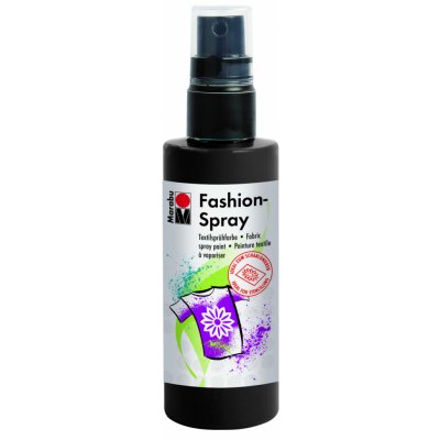 Barva na textil ve spreji Marabu Fashion-Spray 100 ml černá 073