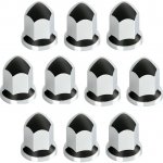 Lampa Plastové chromované kryty šroubů BULLET 32 mm | 10 ks pro kamiony |