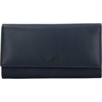 Lagen Dámská kožená peněženka Lagen dlouhá BLC5065 modrá – Zboží Mobilmania