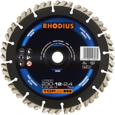 Rhodius 304465 LD300 diamantový řezný kotouč Průměr 230 mm Ø otvoru 22.23 mm beton 1 ks – Zboží Dáma
