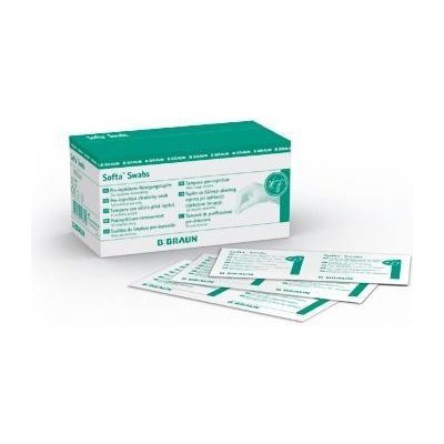 B-Braun Dezinfekční čtverečky Softa Swabs, 32 x 67 mm, 100 ks