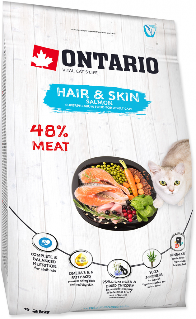 Ontario Cat Hair & Skin 2 kg