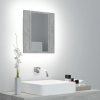 Koupelnový nábytek zahrada-XL LED koupelnová skřínka se zrcadlem betonově šedá 40x12x45 cm
