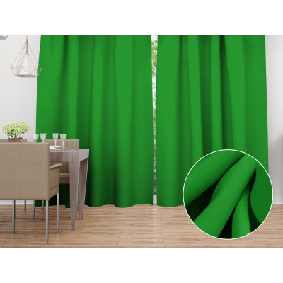 Biante Dekorační závěs Rongo RG-043 Sytě zelený 140x140 cm – Hledejceny.cz
