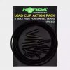 Příslušenství pro vlasce a ocelová lanka Korda Hotové montáže Lead Clip Action Pack Weed 5 ks