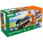 BRIO Brio WORLD 33971 SMART TECH SOUND Nahrávací lokomotiva – Zboží Dáma