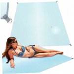 KIK Pikniková/plážová deka modrá XXL 200x200cm – Zboží Dáma