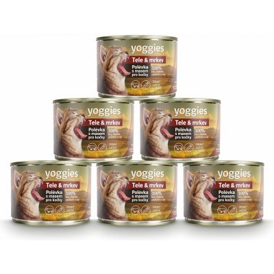 Yoggies Polévka pro kočky Tele & mrkev 185 g – Zbozi.Blesk.cz