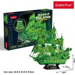 CubicFun 3D Puzzle Pirátská loď Létající Holanďan 360 ks – Hledejceny.cz