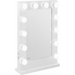 Physa Hollywoodské zrcadlo - bílé - 12 LED diod - hranaté – Sleviste.cz