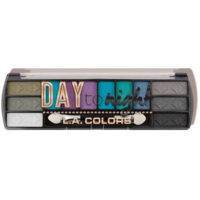 L.A. Colors Paletka Očních stínů Day to Night CES421-432 CES432-After Dark 40 g