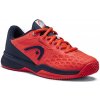 Dětské tenisové boty Head Revolt Pro 3.5 Clay Junior neon red/dress blue