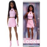 Mattel Barbie Looks s copánky v růžovém outfitu – Zboží Dáma