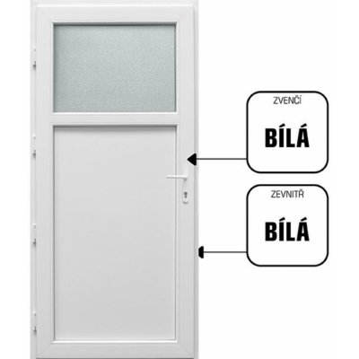 CanDo DRAVA bílé 98 x 208 cm pravé – Sleviste.cz