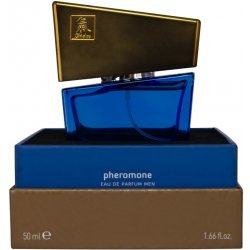 HOT Shiatsu dark blue feromonový parfém pro muže 15 ml