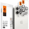 Tvrzené sklo pro mobilní telefony Spigen Glass tR EZ Fit Optik Pro 2 Pack, white titanium - iPhone 15 Pro/15 Pro Max AGL07165