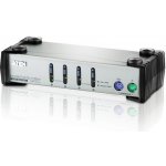 Aten CS-84AC KVM přepínač 4-port KVM PS/2 , 1.2m kabely – Hledejceny.cz