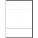Eobaly.cz Samolepící bílé matné etikety A4 105 x 74 mm, 8 etiket 100 ks – Zboží Dáma