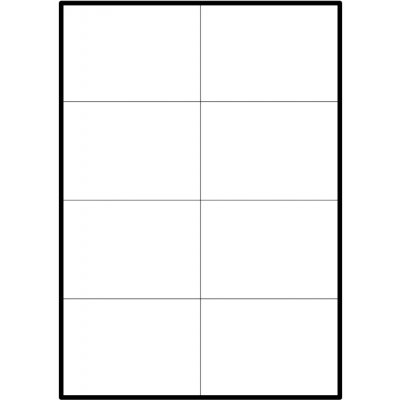 Eobaly.cz Samolepící bílé matné etikety A4 105 x 74 mm, 8 etiket 100 ks – Zboží Dáma