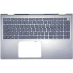 klávesnice Dell Inspiron 15Pro 5510, 5515 šedá US stříbrný palmrest podsvit – Zboží Živě