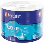 Verbatim CD-R 700MB 52x, bulk box, 50ks (43787) – Sleviste.cz