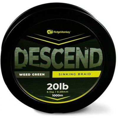 RidgeMonkey Šňůra Descend Sinking Braid 1000m 0,35mm 30lb – Zboží Mobilmania