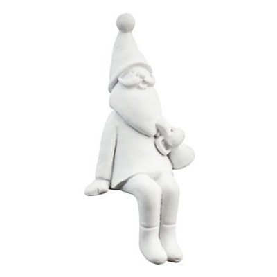 Storefactory Vánoční figurka Nisse White bílá barva keramika – Sleviste.cz