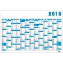 Kalendář Nástěnný Nástěnný roční modrý 2018