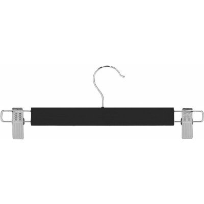 SPRINGOS Dřevěná ramínka s klipy černá 2 ks HG0064 – Zboží Mobilmania