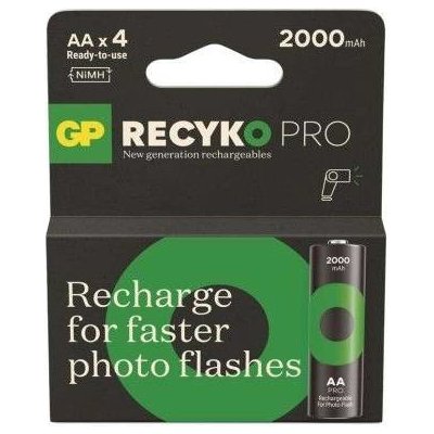 GP ReCyko Pro Photo Flash AA 4 ks B2629 – Hledejceny.cz