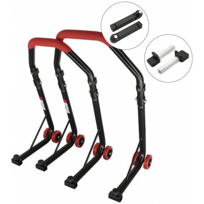 SEFIS D18 moto stojan přední a zadní set - červený - trn / packy | Zboží Auto