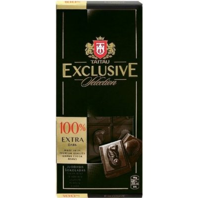 TaiTau Exclusive Čokoláda hořká 100% 90 g – Sleviste.cz