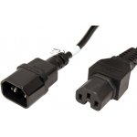 Kabel síťový prodlužovací, IEC320 C14 - C15, 2m, černý (16811) - 19.42.1297 – Hledejceny.cz