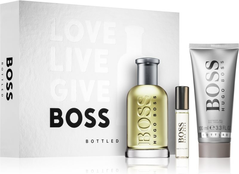 Hugo Boss Boss Bottled EDT 100 ml + sprchový gel 100 ml + EDT 10 ml dárková sada