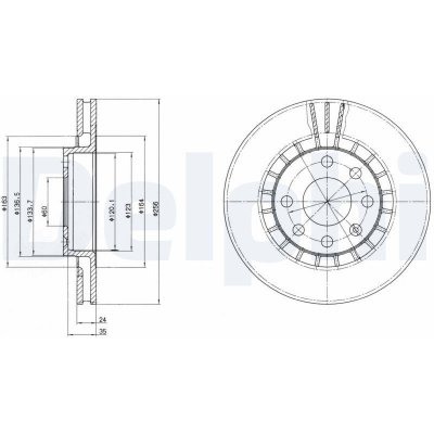 Brzdový kotouč Delphi BG2443 – Hledejceny.cz