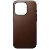 Pouzdro a kryt na mobilní telefon Apple Nomad Modern Leather Case, - iPhone 15 Pro hnědé